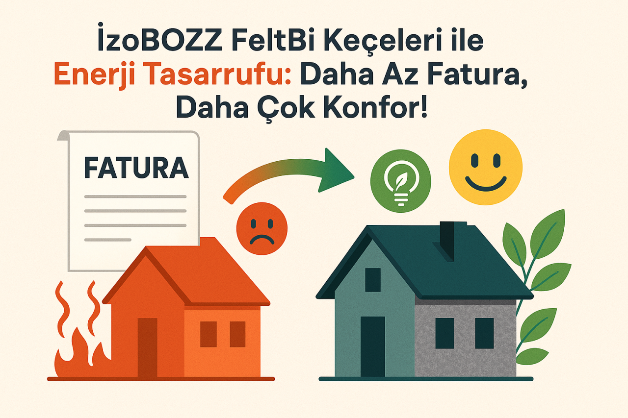 Yaktığınız Doğalgaz Boşa Gitmesin! Yalıtımda Tasarruf Devri: İzoBOZZ Feltbi Keçe 