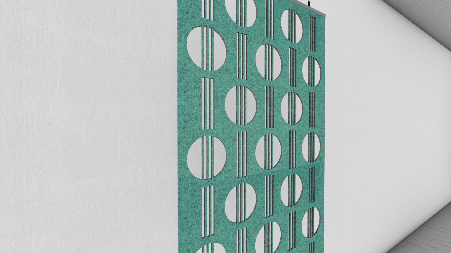 Akustik Askılı Seperatör - Bölücü Daire Linear Model