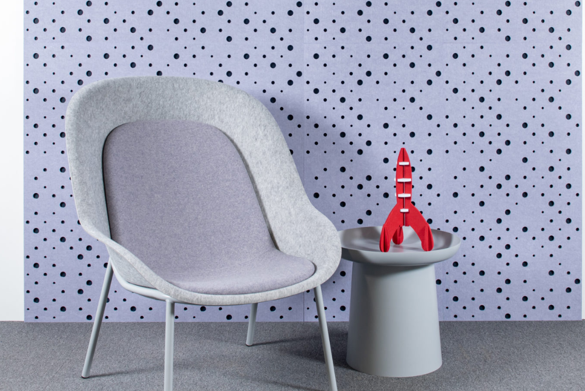 Akustik İki Katlı Delikli Renkli Duvar Panelleri Hollanda | Assen