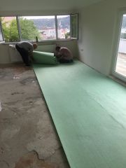 10mm 1000 gr/m2  Parke Altı Şiltesi Polyester Elyaf Keçe
