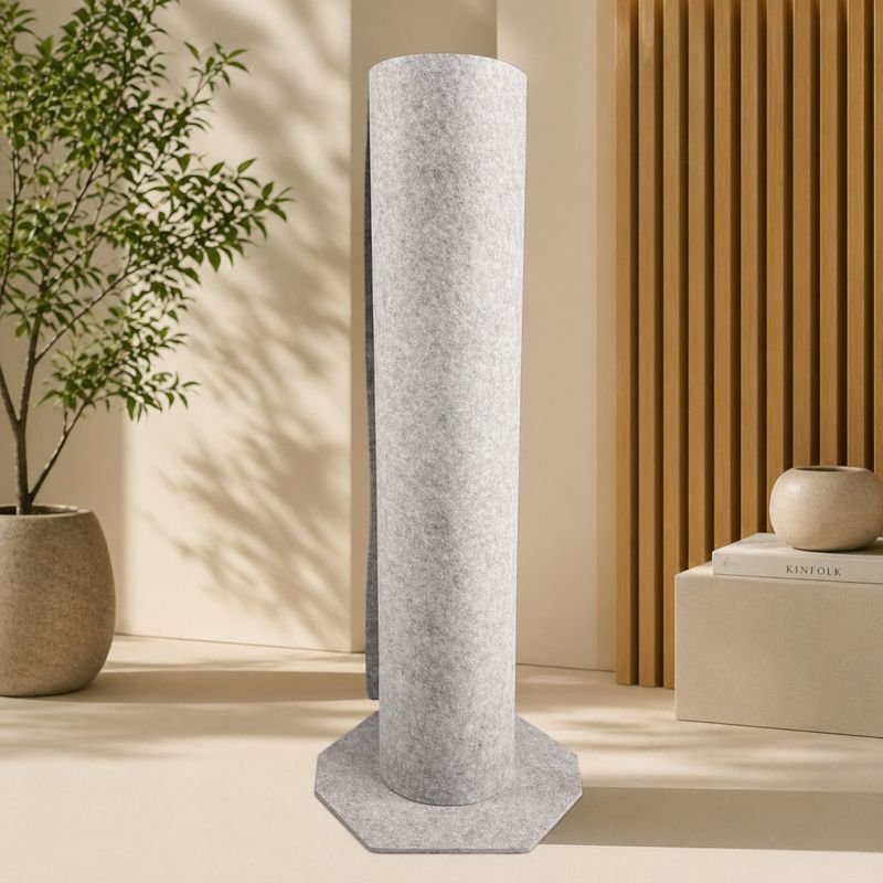 HAM RENKLİ AKUSTİK KEÇE KUMAŞ
