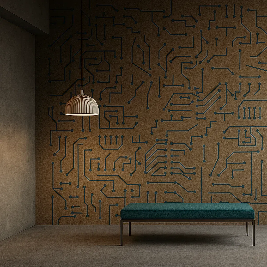 PERFO TONE/ CHIP WALL  Çip Tasarımlı Akustik Keçe Panel ile Şık ve Sessiz Mekânlar AKUSTİK DUVAR PANELLERİ - FELTBİ ile AKUSTİK MÜKEMMELLİK
