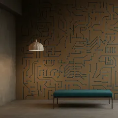 PERFO TONE/ CHIP WALL  Çip Tasarımlı Akustik Keçe Panel ile Şık ve Sessiz Mekânlar AKUSTİK DUVAR PANELLERİ - FELTBİ ile AKUSTİK MÜKEMMELLİK