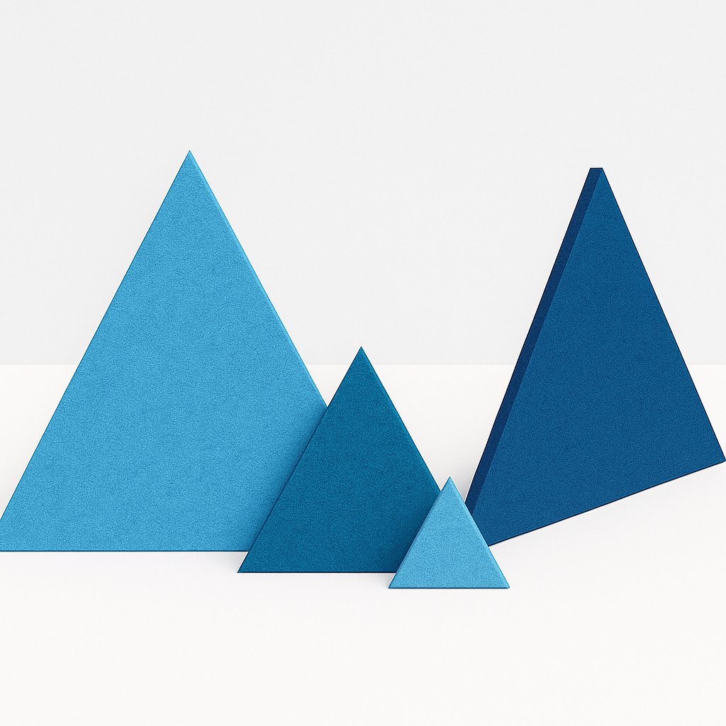 GEO Üçgen Parçalar - Aura -  Akustik Keçe