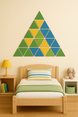 GEO Üçgen Parçalar - Aura -  Akustik Keçe