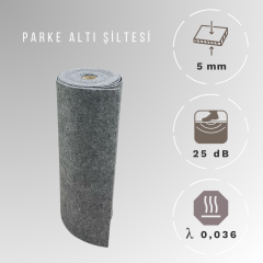 5mm YN - Parke Altı Şiltesi Polyester Elyaf Keçe