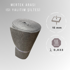 15mm Mertek Arası Isı Yalıtım Şiltesi