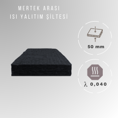 50mm Mertek Arası Isı Yalıtım Şiltesi -Mertek Arası Keçe Uygulaması