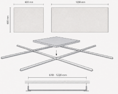 BAFFLE AURA - T24 ASMA TAVAN PANELİ