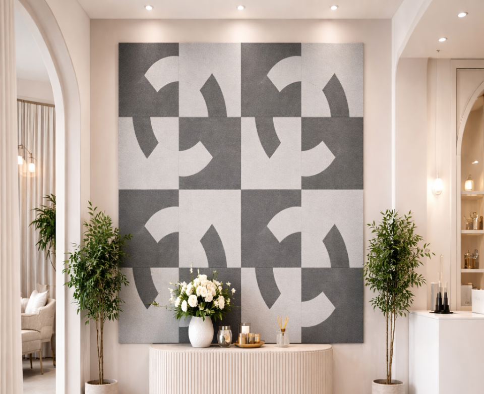 LUME - PUZZLE DESENLİ AKUSTİK KEÇE DUVAR PANELİ
