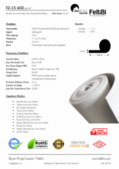 15MM 600 GR/M2 izoBOZZ KEÇE