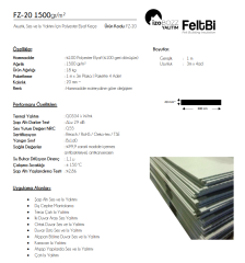 20MM 1500 GR/M2 izoBOZZ KEÇE