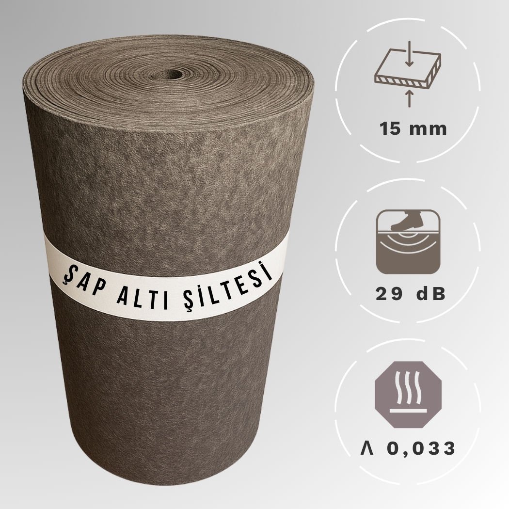 15mm Şap Altı Şiltesi Polyester Elyaf Keçe