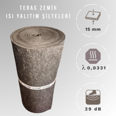 15mm Teras Çatı Isı Yalıtım Şiltesi